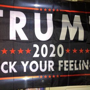 Trump 2020 Flag F-Your-Feelings Donald Trump Brass Grommets 3Ft X 5Ft 3X5 *EMP